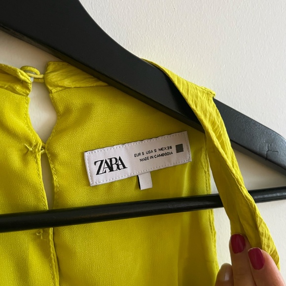 bright yellow dress with open back detail - Picture 4 of 7